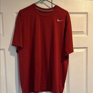 Nike Red Short Sleeve Tee Casual Comfort